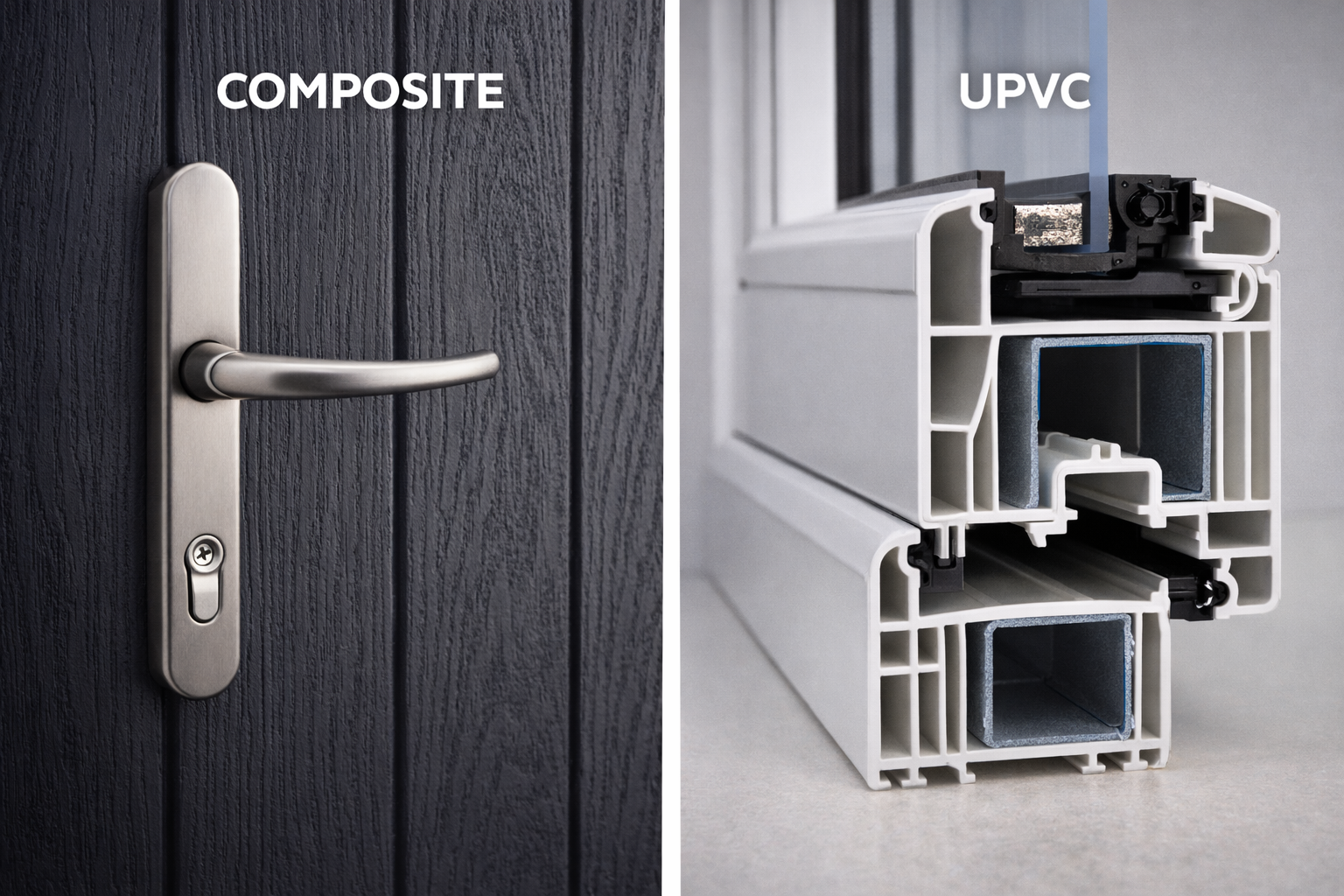 Composite vs UPVC Doors: What Actually Matters for Security